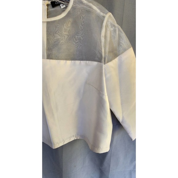 Kathy Cole Off-White Crop Top 12 - Picture 2 of 3